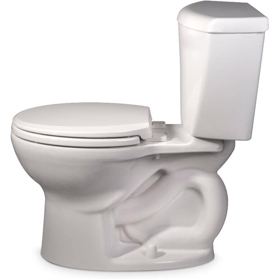 6 L Ravenna 3 Round Toilet - White, 15"