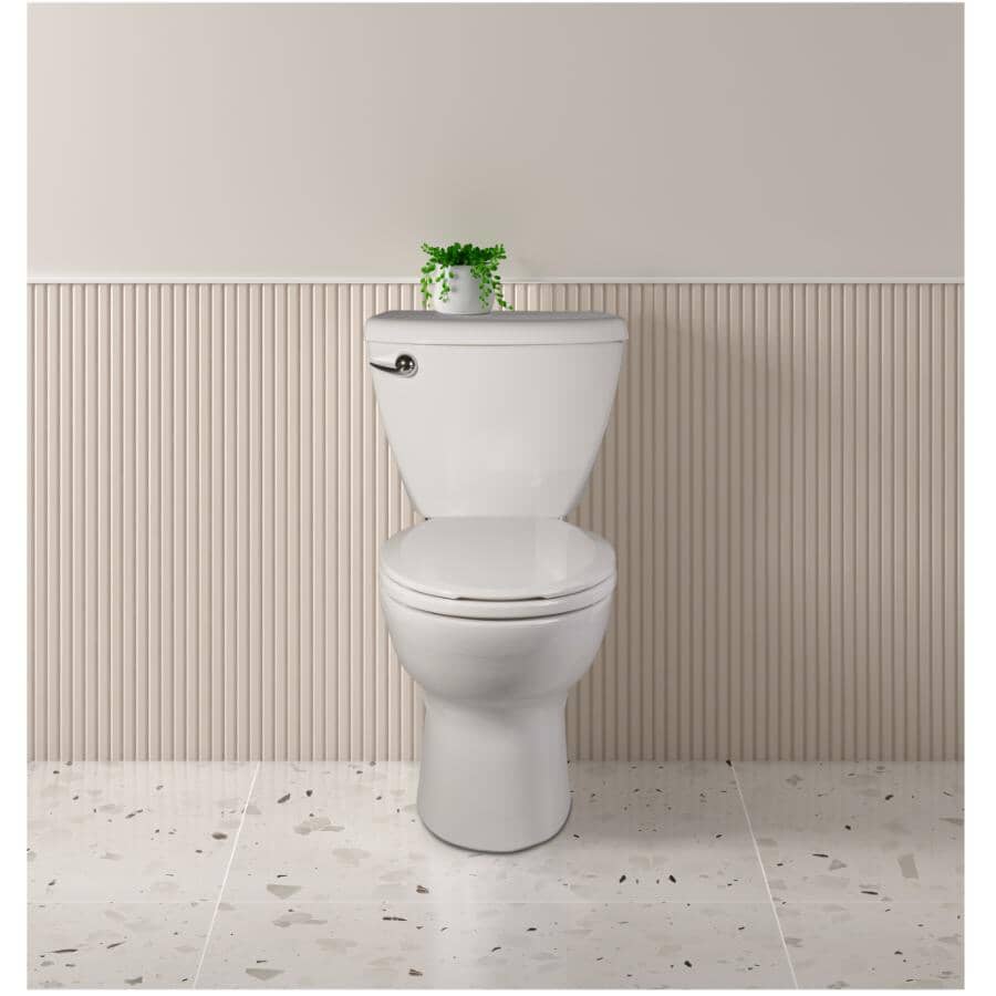 6 L Ravenna 3 Round Toilet - White, 15"
