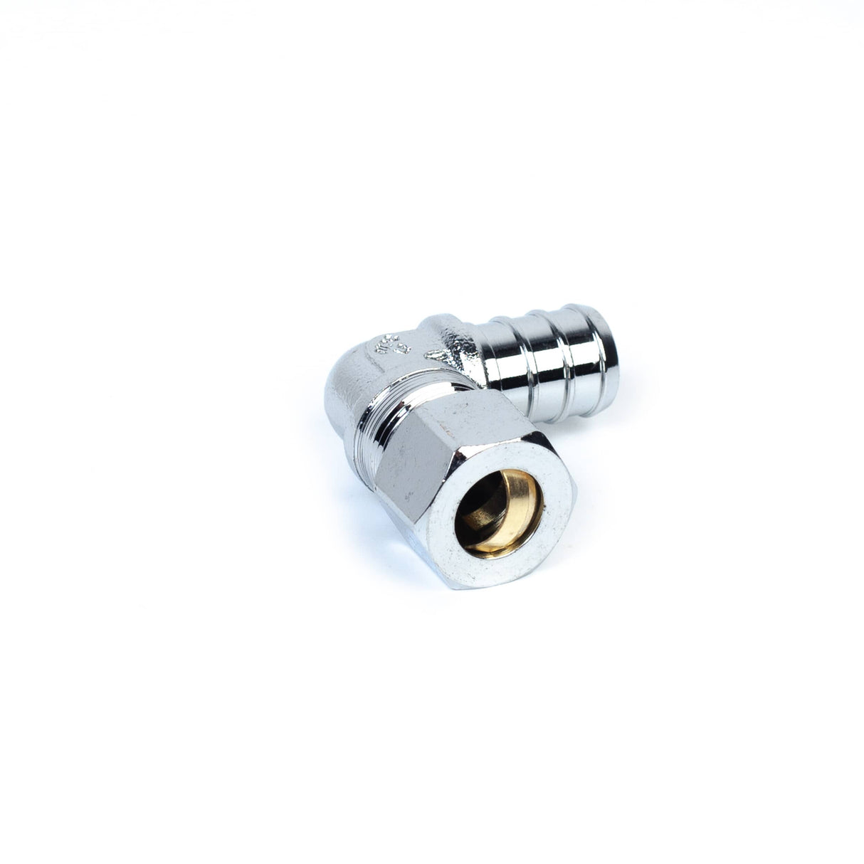 1/2" PEX  x 3/8" Compression Brass 90 Degree Elbow