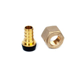 1/2" PEX  x 1/2" FPT Swivel Brass Adapter