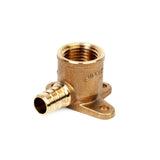 1/2" PEX  x 1/2" FPT Brass 90 Degree Drop Ear Elbow