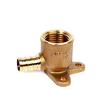 1/2" PEX  x 1/2" FPT Brass 90 Degree Drop Ear Elbow