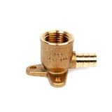 1/2" PEX  x 1/2" FPT Brass 90 Degree Drop Ear Elbow