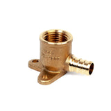 1/2" PEX  x 1/2" FPT Brass 90 Degree Drop Ear Elbow