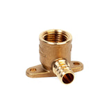 1/2" PEX  x 1/2" FPT Brass 90 Degree Drop Ear Elbow