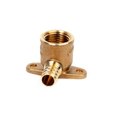 1/2" PEX  x 1/2" FPT Brass 90 Degree Drop Ear Elbow