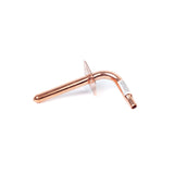 6" x 1/2" PEX Copper Stub-Out 90 Degree Elbow with Flange