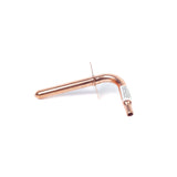 6" x 1/2" PEX Copper Stub-Out 90 Degree Elbow with Flange