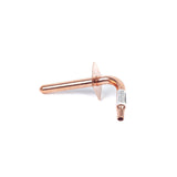 6" x 1/2" PEX Copper Stub-Out 90 Degree Elbow with Flange