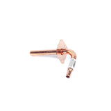 6" x 1/2" PEX Copper Stub-Out 90 Degree Elbow with Flange