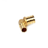 3/4" PEX x 1/2" PEX Brass 90 Degree Reducing Elbow