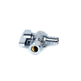 1/2" PEX x 3/8" Compression Quarter-Turn Angle Stop Valve