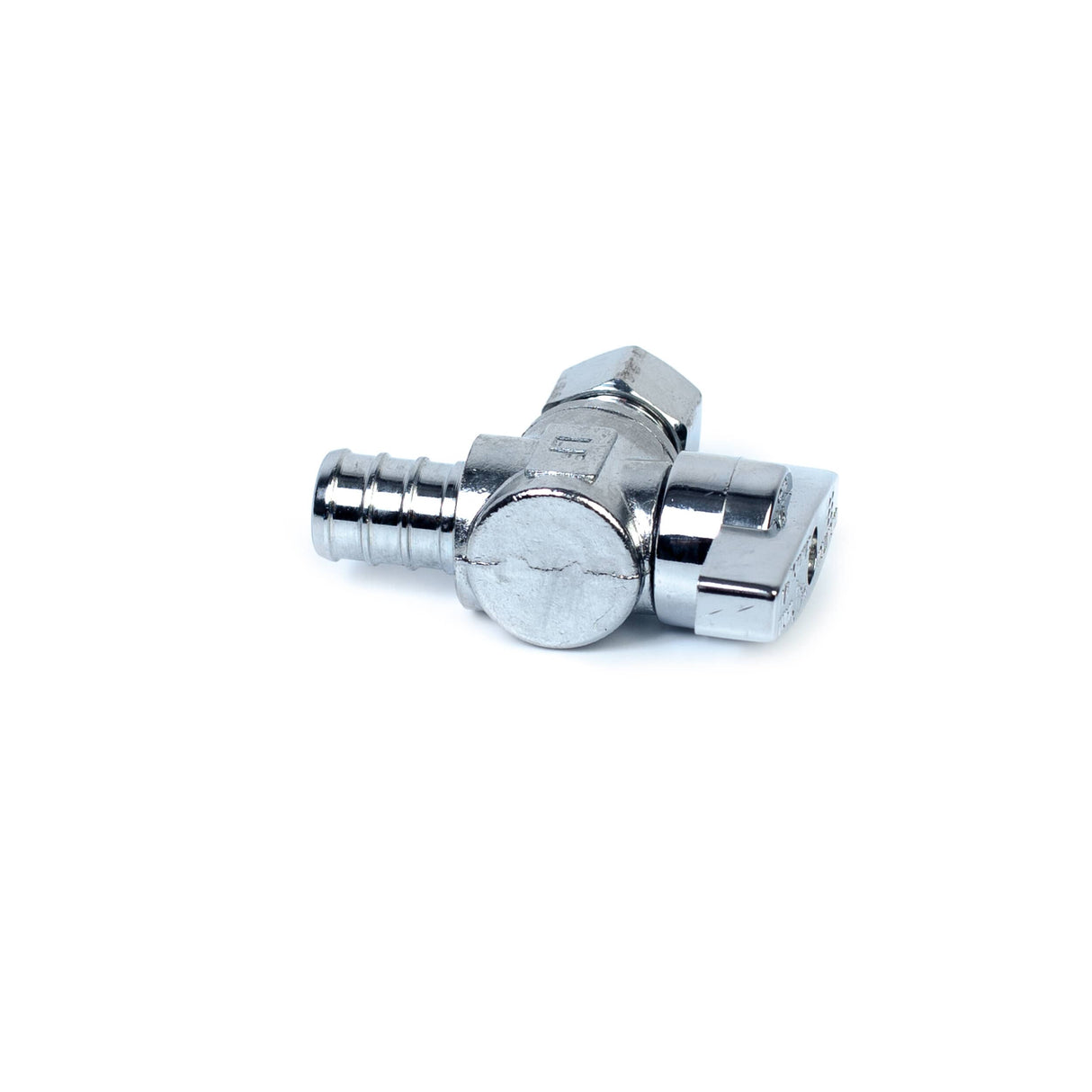 1/2" PEX x 3/8" Compression Quarter-Turn Angle Stop Valve
