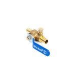 1/2" PEX Brass Ball Valve - with Drain