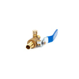 1/2" PEX Brass Ball Valve - with Drain