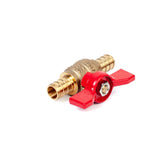 1/2" PEX Brass T-Handle Ball Valve