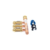3/4" Push Fit Inlet x 1/2" Push Fit Push 'N' Connect 3 Branch Closed End Manifold with Valves