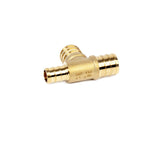 3/4" x 1/2" x 3/4" PEX Brass Tee