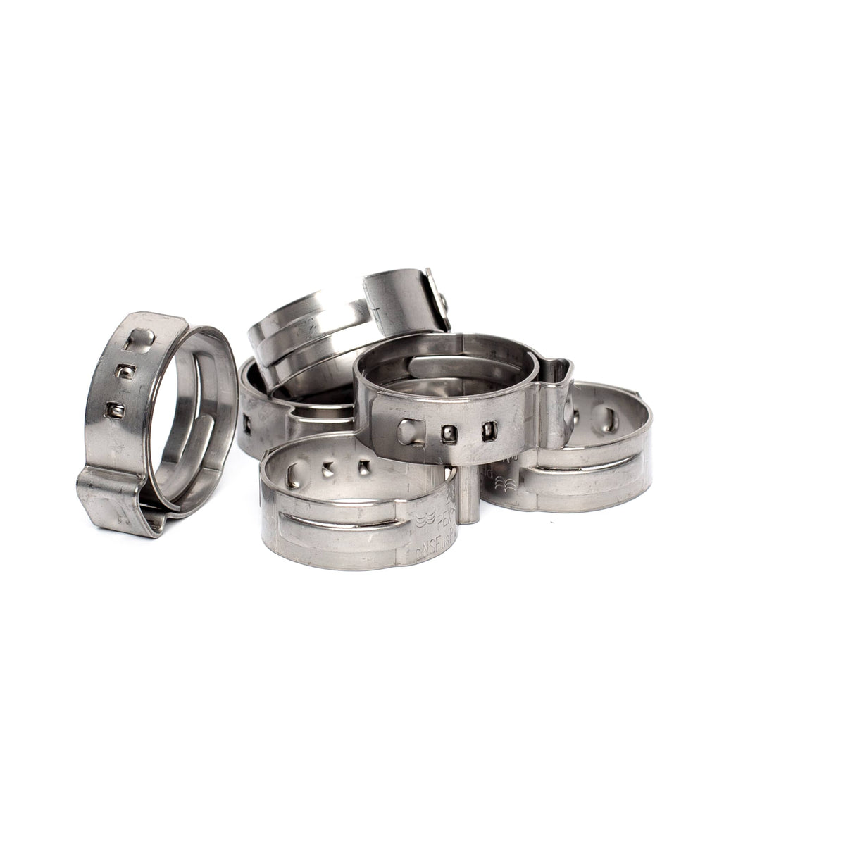 3/4" Stainless Steel Surlok Pipe Clamps - 6 Pack