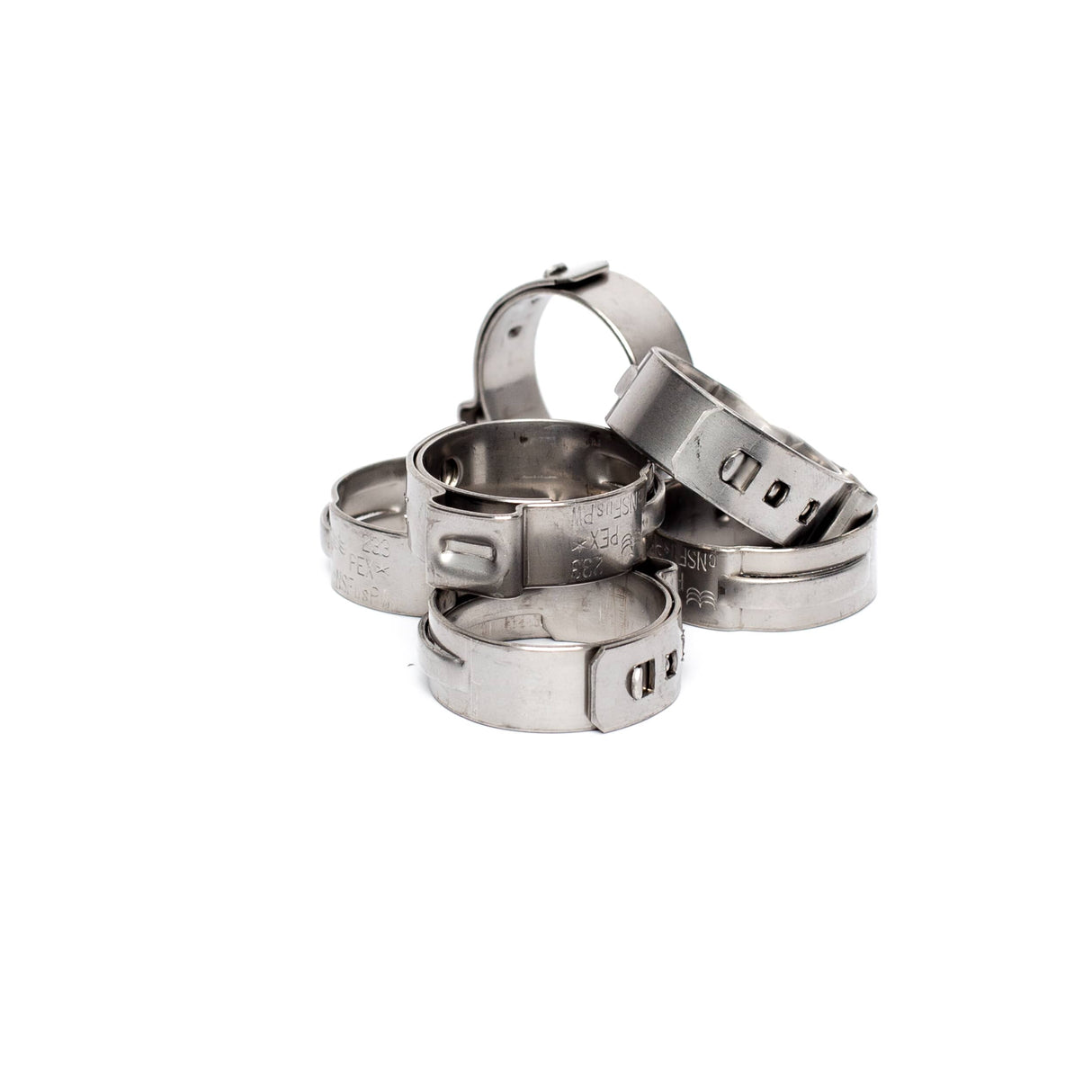 3/4" Stainless Steel Surlok Pipe Clamps - 6 Pack