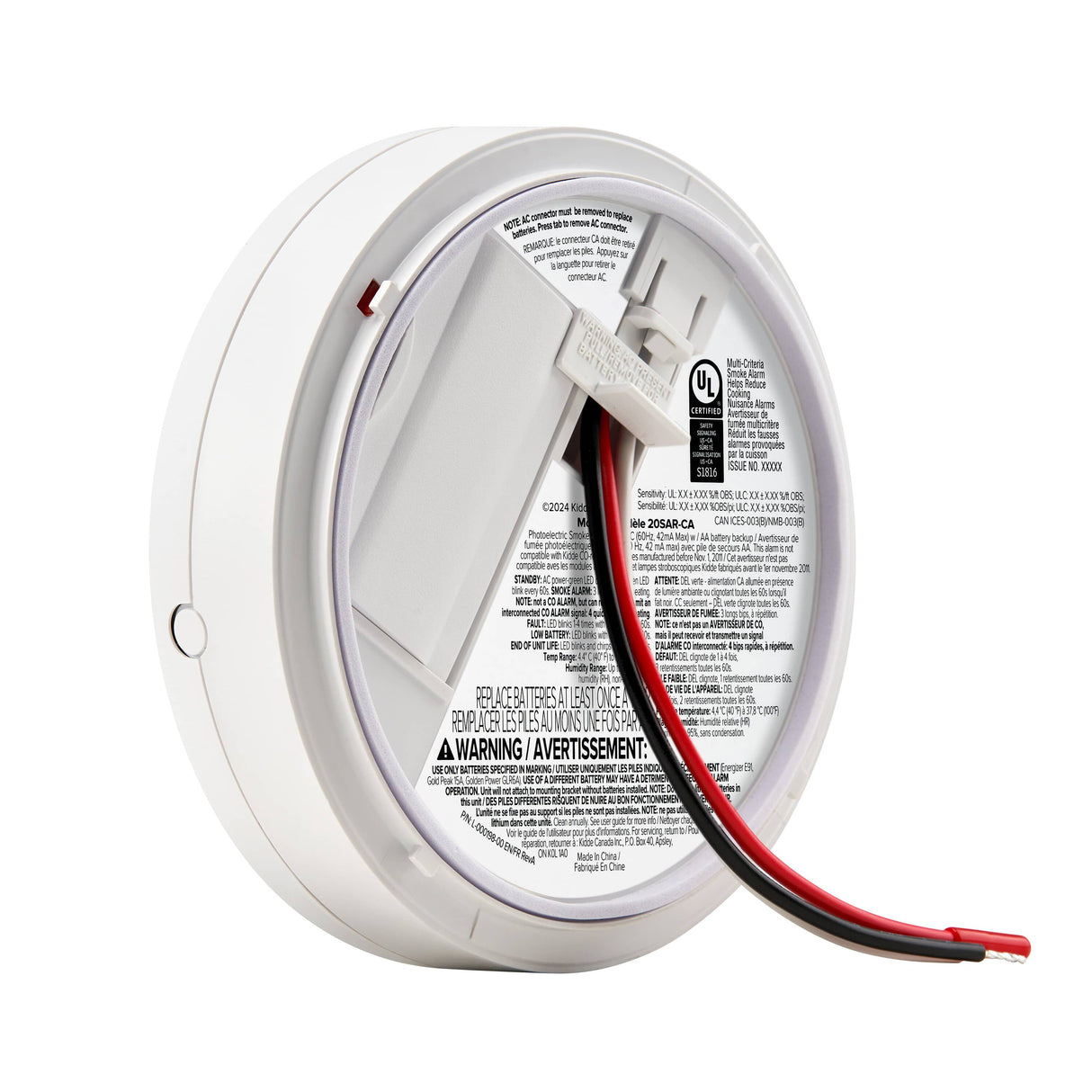 Hardwired Smoke Detector with AA Battery Backup
