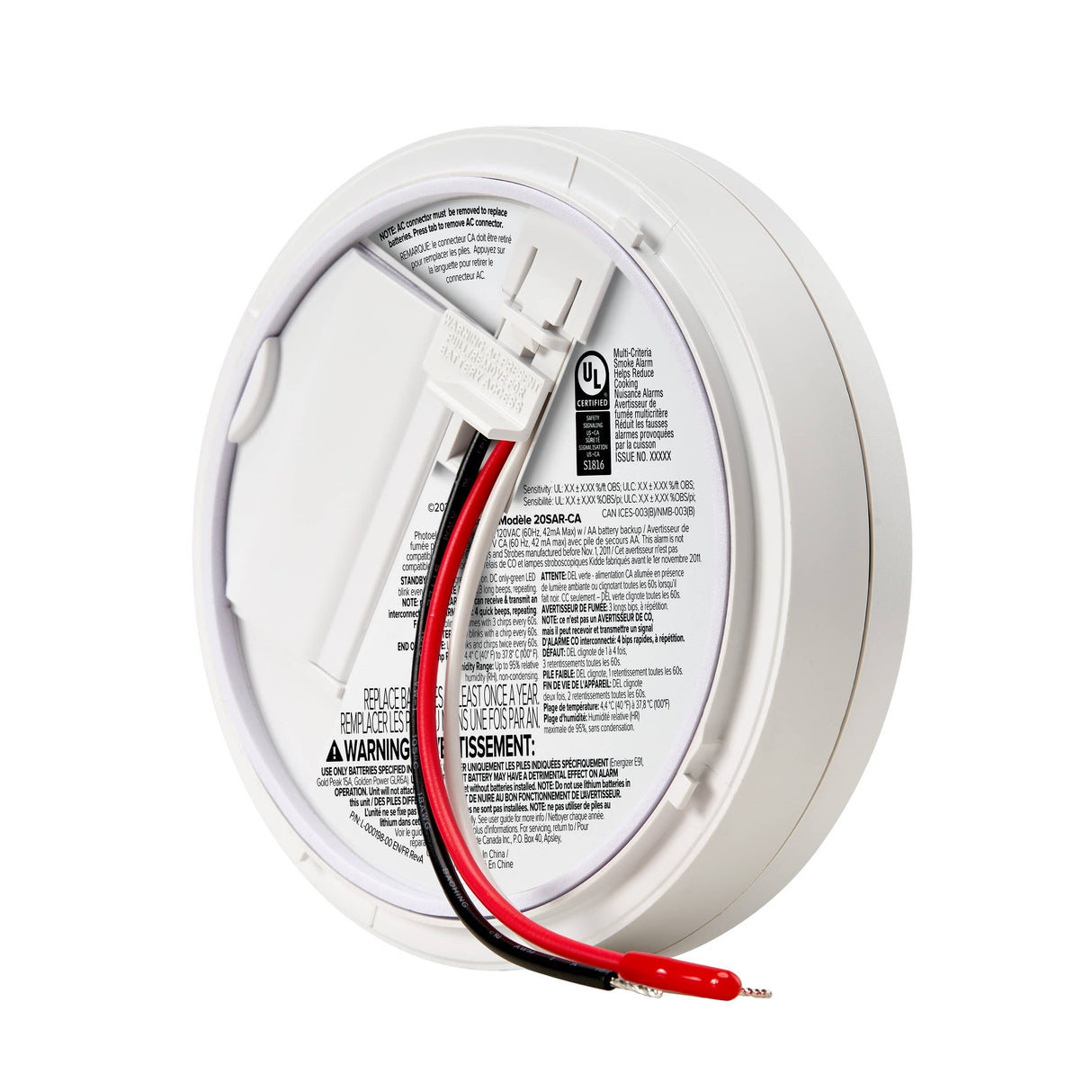 Hardwired Smoke Detector with AA Battery Backup