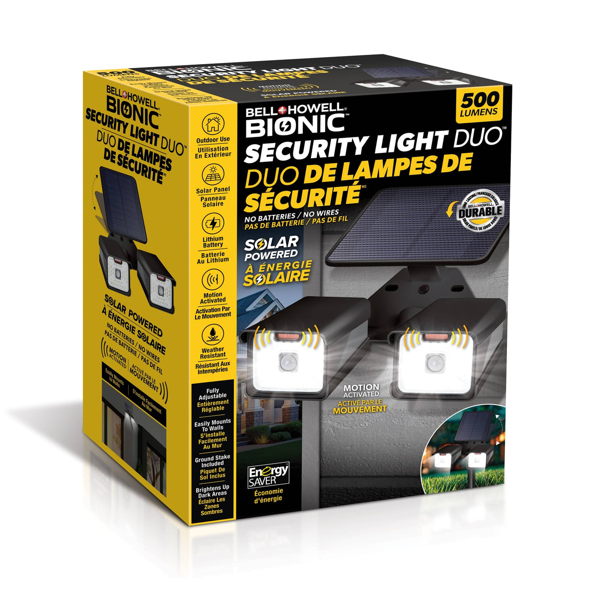 Bionic SpotlightDuo Solar Motion Sensor Security Light