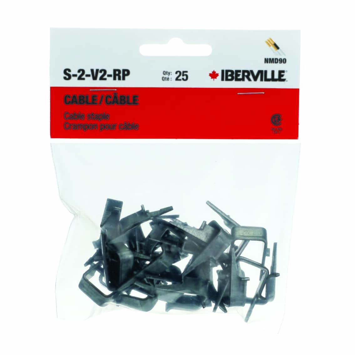 12/3 Steel Cable Staples - 25 Pack