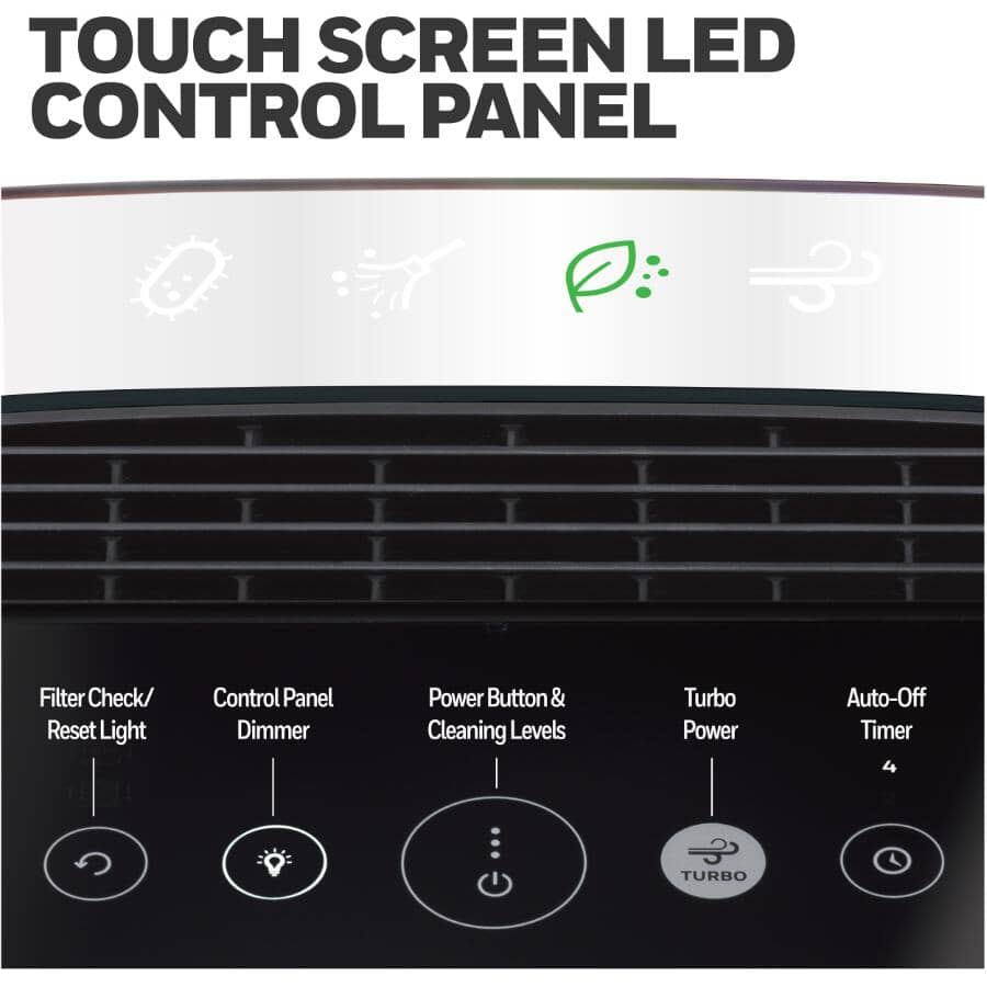 Power Insight HEPA Air Purifier Console - White