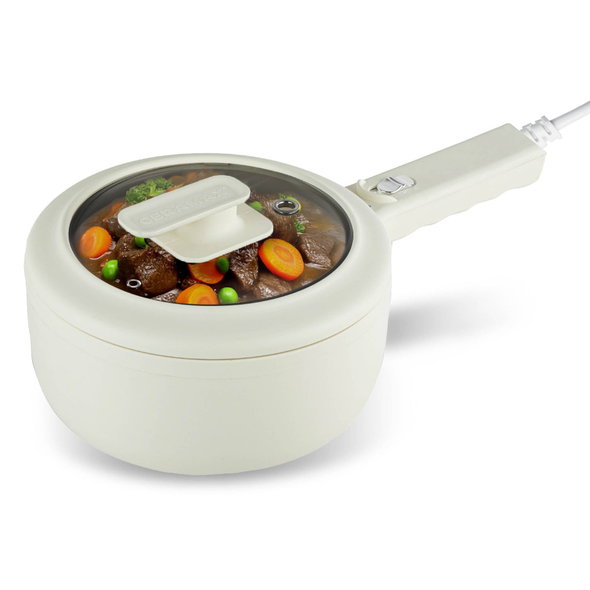 White Electric Cooker - 1.5 L