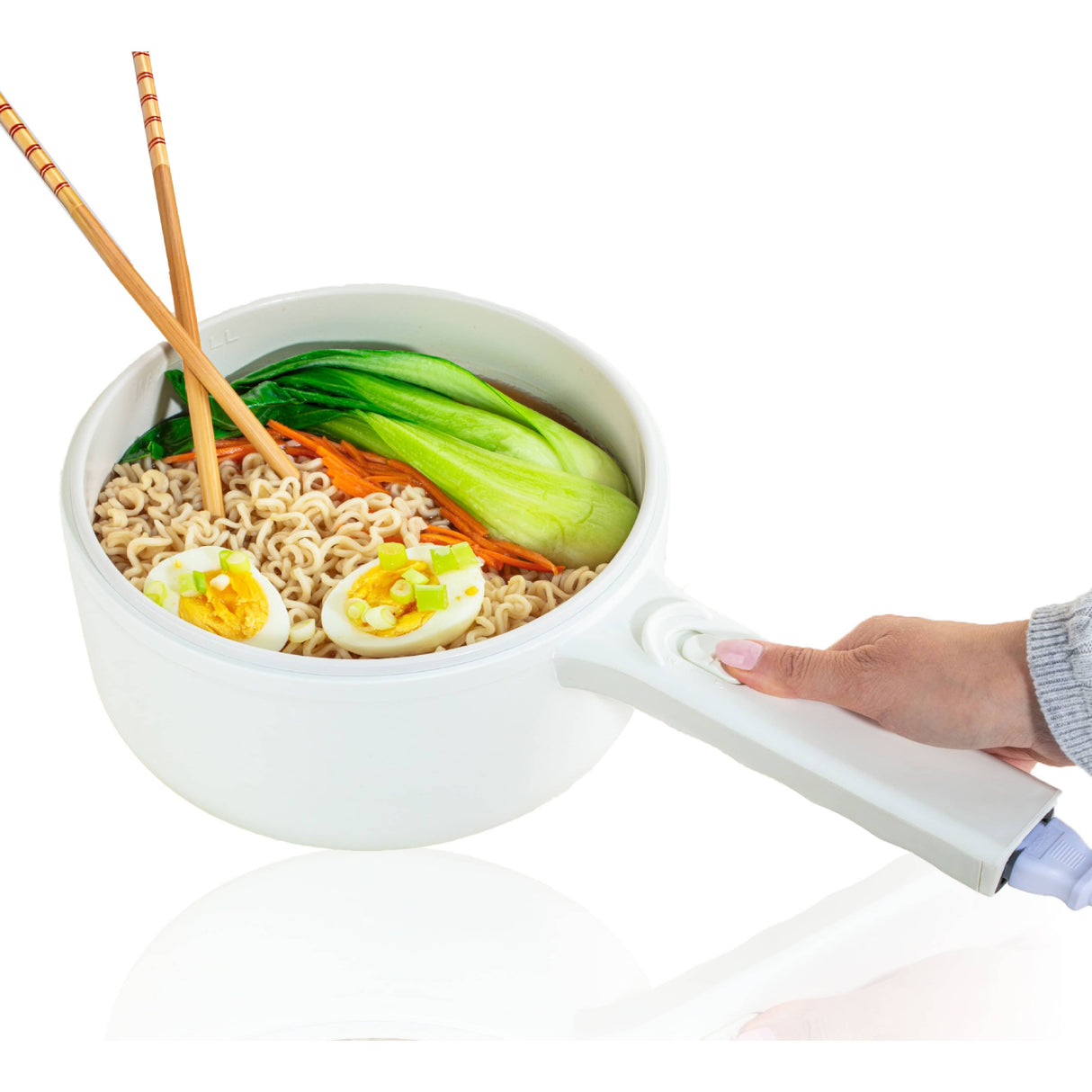 White Electric Cooker - 1.5 L