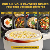 White Electric Cooker - 1.5 L