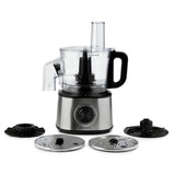 8 Cup Food Processor/Chopper with Detachable Side Chute - Black, 500W
