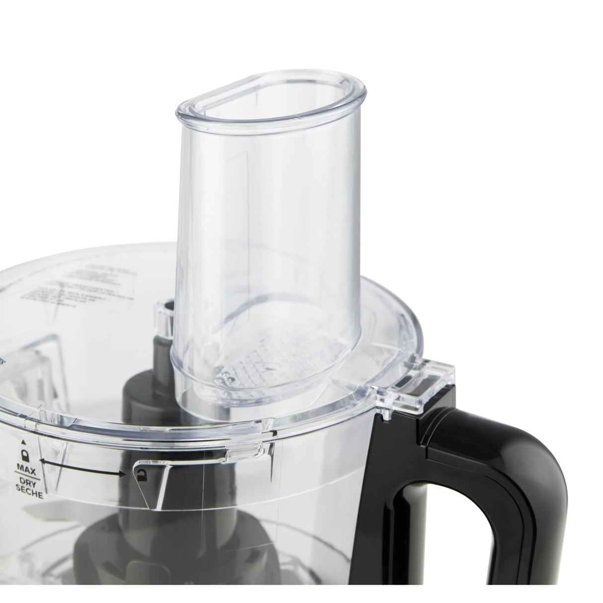 8 Cup Food Processor/Chopper with Detachable Side Chute - Black, 500W