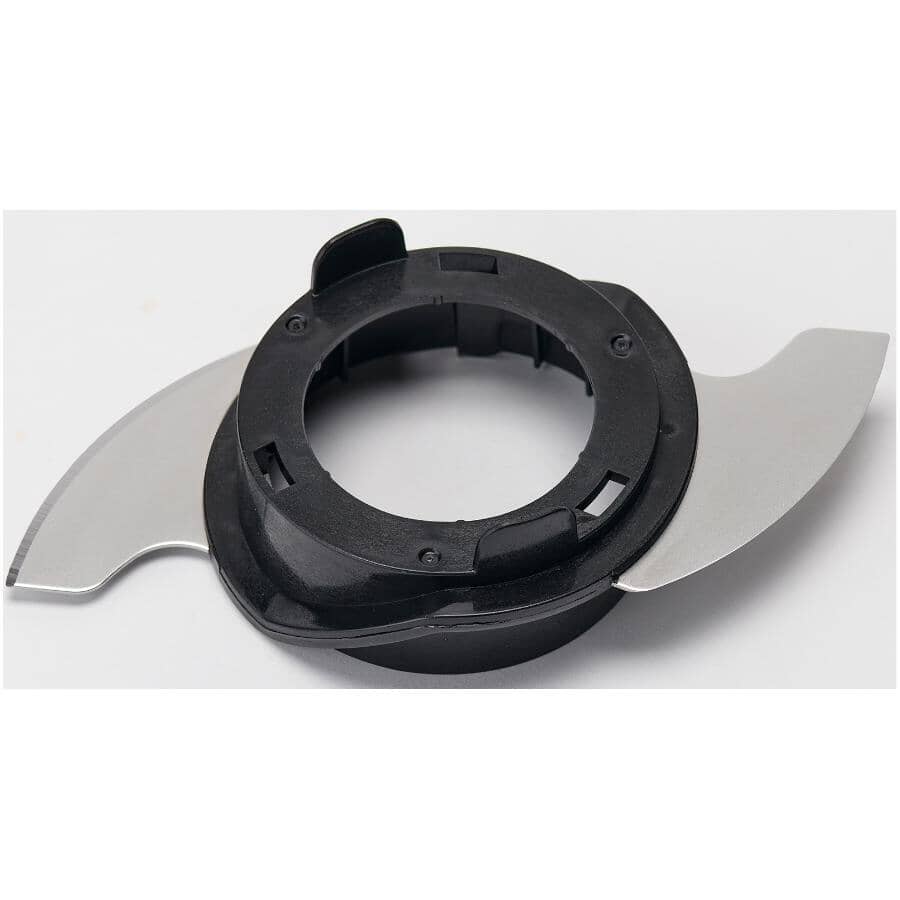 8 Cup Food Processor/Chopper with Detachable Side Chute - Black, 500W