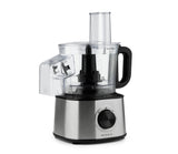 8 Cup Food Processor/Chopper with Detachable Side Chute - Black, 500W