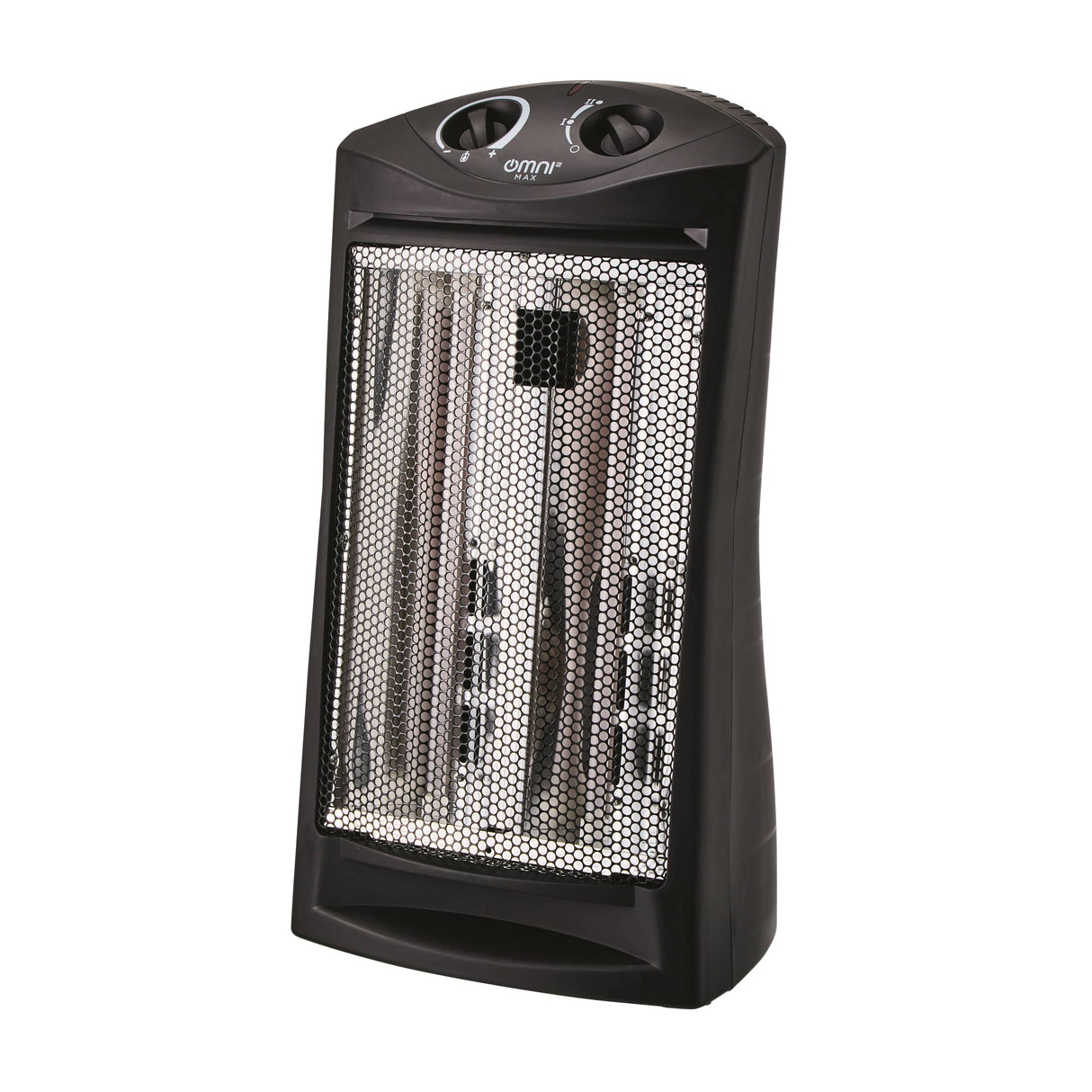 1500W Infrared Quartz Heater - with Thermostat, Black