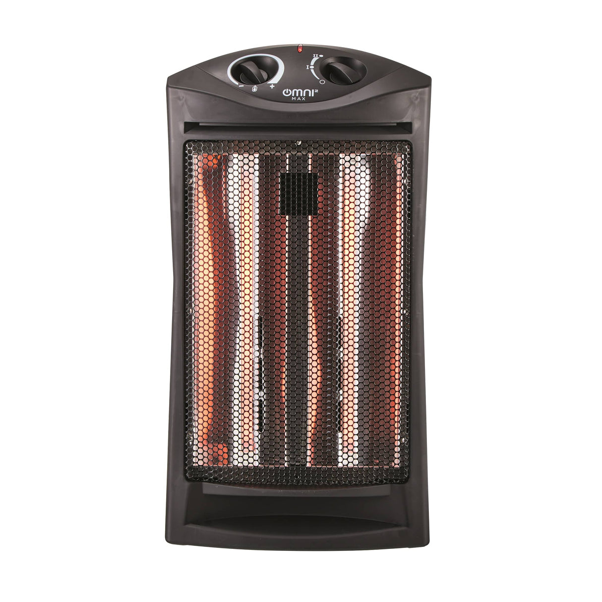 1500W Infrared Quartz Heater - with Thermostat, Black
