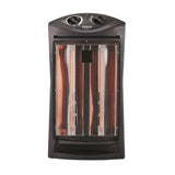 1500W Infrared Quartz Heater - with Thermostat, Black