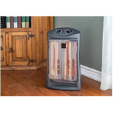 1500W Infrared Quartz Heater - with Thermostat, Black