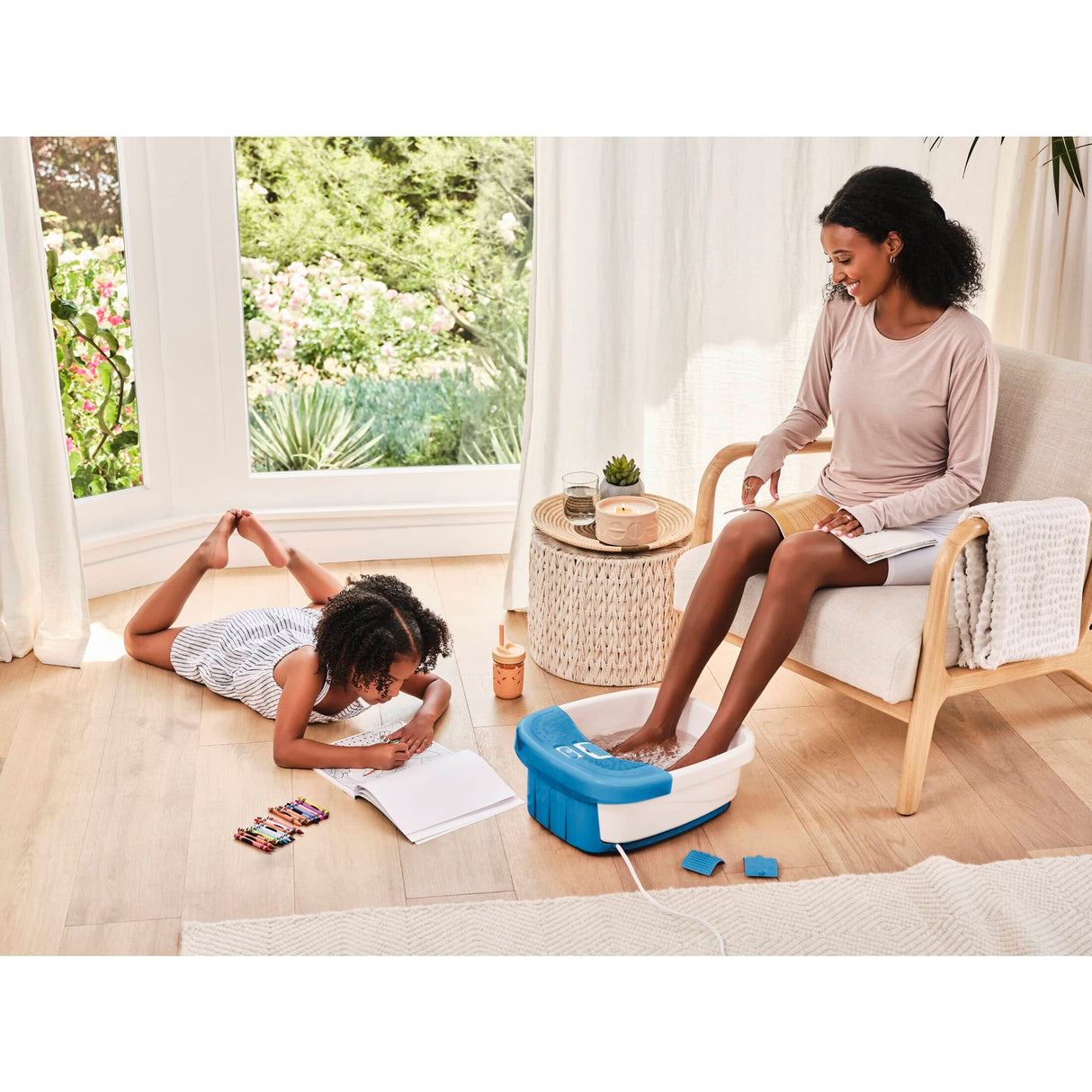 Bubble Bliss Deluxe Foot Spa Massager