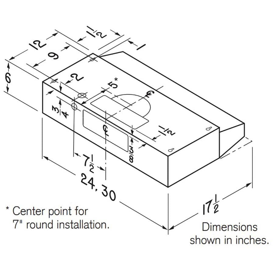 NU2 30" Under Cabinet Range Hood -  210 Max CFM, Stainless Steel