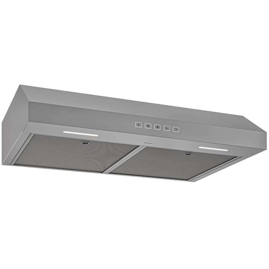 Glacier 30" Under Cabinet Range Hood - 350 Max Blower CFM, Stainless Steel