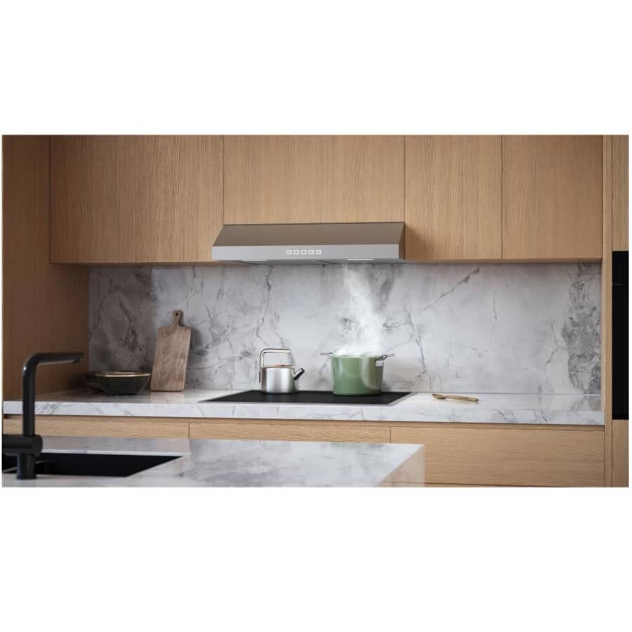Glacier 30" Under Cabinet Range Hood - 350 Max Blower CFM, Stainless Steel