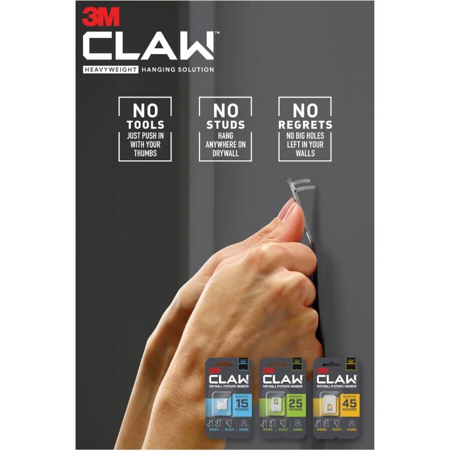 CLAW Drywall Picture Hanger - 15 lb