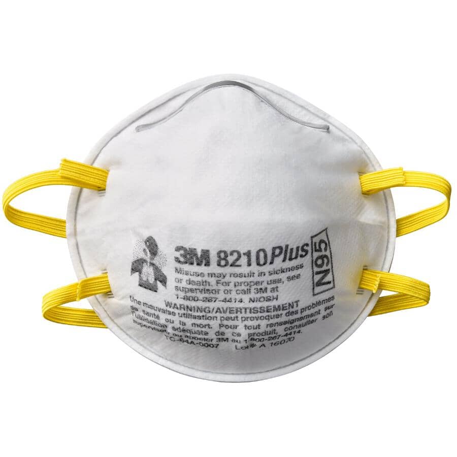 N95 Particulate Respirator 8210 Plus Face Masks - 10 Pack