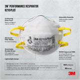 N95 Particulate Respirator 8210 Plus Face Masks - 10 Pack