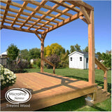 4 x 4 x 8' Sienna Pressure Treated Lumber