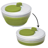 3 L Collapsible Salad Spinner - Green