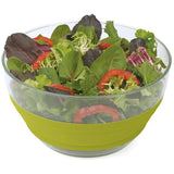 3 L Collapsible Salad Spinner - Green
